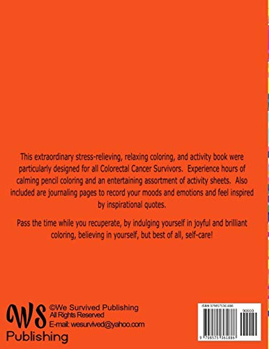 Colon Cancer Survivors: Coloring & Activity Plus Journal & Quotes Book