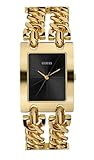 GUESS Women's Quartz Watch with Stainless Steel Strap, Gold, 24 (Model: U1117L5)