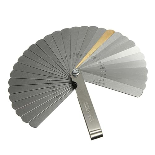 Calibrador de espesores 32 hojas 0.04-0.88 mm miniatura 1