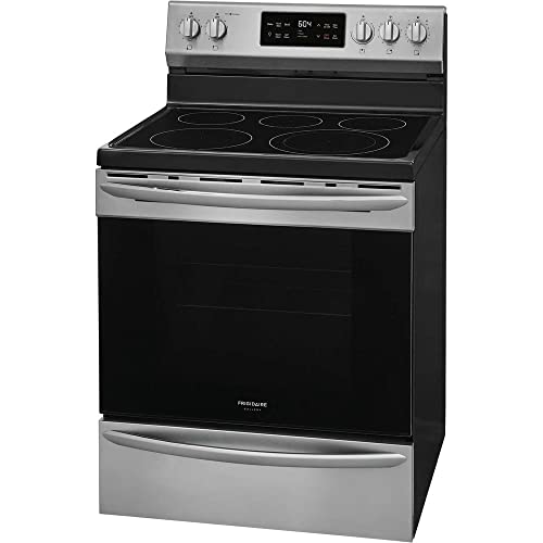 Frigidaire Gcre3038Af 30" Gallery Series Stainless Steel Freestanding Electric Range With 5.4 Cu. Ft. Capacity 5 Elements Steam Clean Quick Bake Convection And Quick Boil Element #TOP5