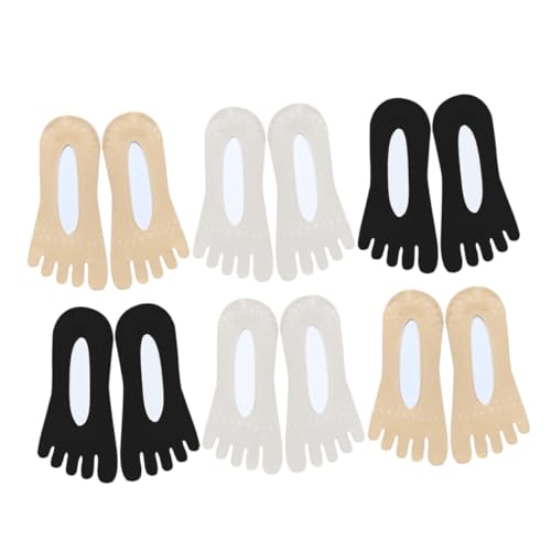 GALPADA Five Toes Socks Women Toe Separator Socks Ultra-thin Nylon Material Anti-slip Random Color
