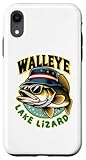 iPhone XR Lucky Walleye Fishing, Lake Lizard Bucket Hat and Sunglasses Case