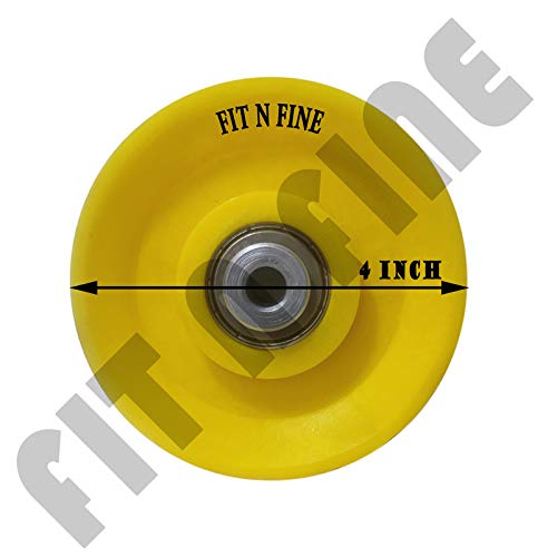 Fit n Fine Gym Exercise Machine Attachments Gym Pulley 4inch with Inbuilt Bush and Bearing (Yellow) 2 Pieces (B084Q61J1V) Amazon Price History, Amazon Price Tracker