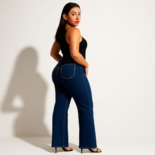 Valvari Mid-Low Rise Stretch Jeans Valvari Slim Fit Sculpting Denim Pants Comfort Flexible Straight Leg4