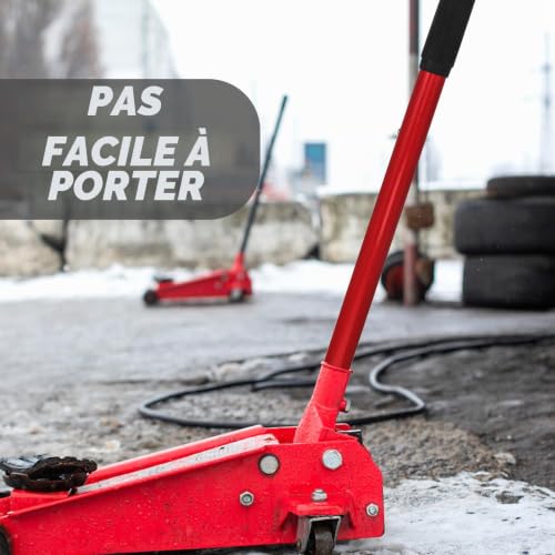 PACKOVE Poignée De Cric Hydraulique De Sol 2 Tonnes Poignée De Remplacement Antidérapante Barre De Levier Horizontale Accessoire Garage Atelier 14.69In – vue 6