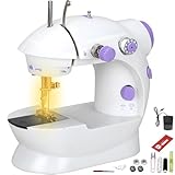 ミシン 初心者向け 人気 日本製 ハンディミシン Cotumned 小型 sewing machine 2way給電 日常手作り縫製 スピード調整可能 LEDライトDIY sewing machines コンパクト 便利 操作簡単 日常手作り縫製 説明書付き