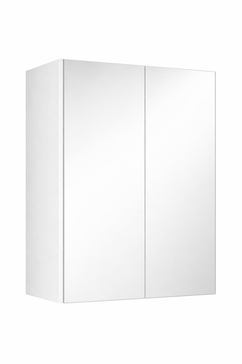 Bathroom Cabinet 60x60x22cm White Bathroom Mirror Cabinets for Small Spaces, Wall Mounted Bathroom Cabinets with Mirror Door and Internal Shelf Storage