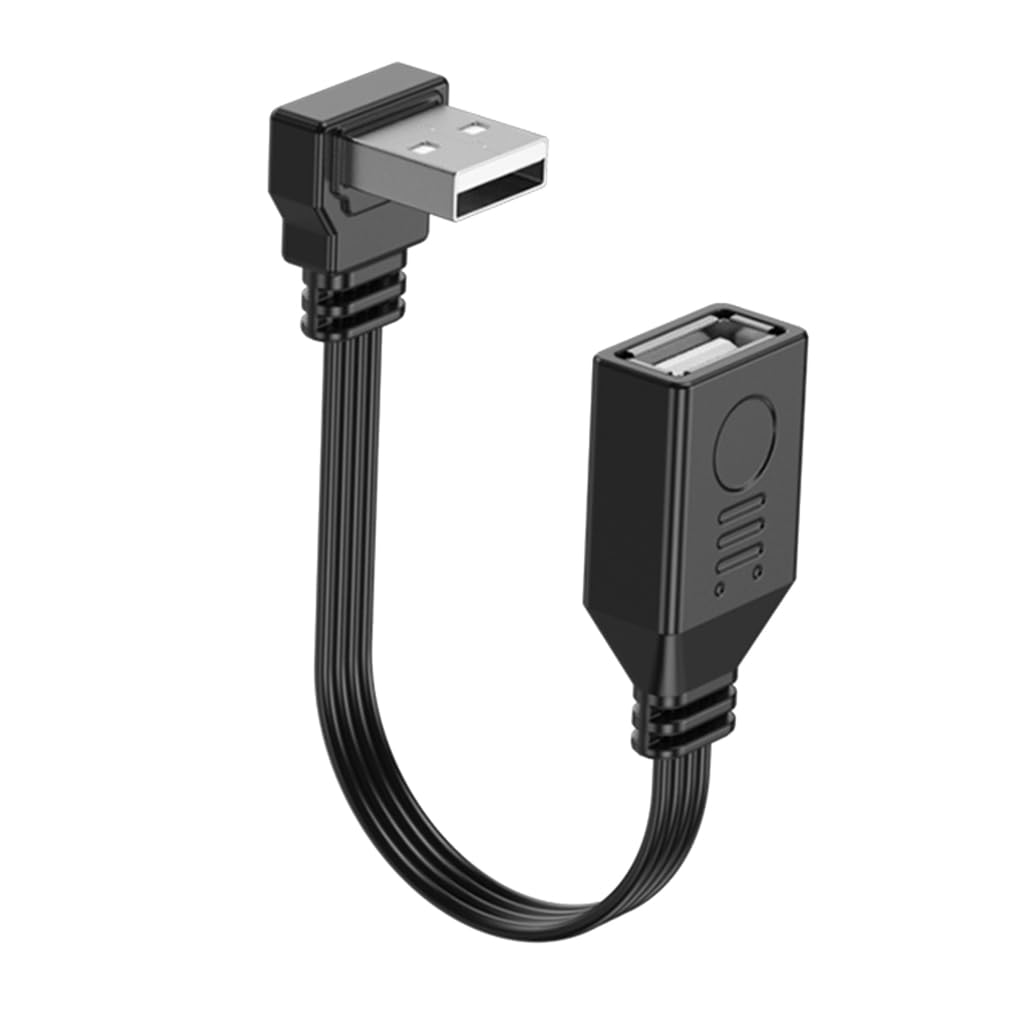 Tsophreniq USB 2.0 Male to Female Extension Cable Extender Data Transfer 480mps Curved for USB Printer USB Modem USB