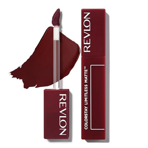 Image of REVLON ColorStay Limitless 24 Hrs Matte Liquid Lipstick, Long Lasting, 100% Vegan, Lightweight, Waterproof, No-Budge Matte - HYPE GIRL