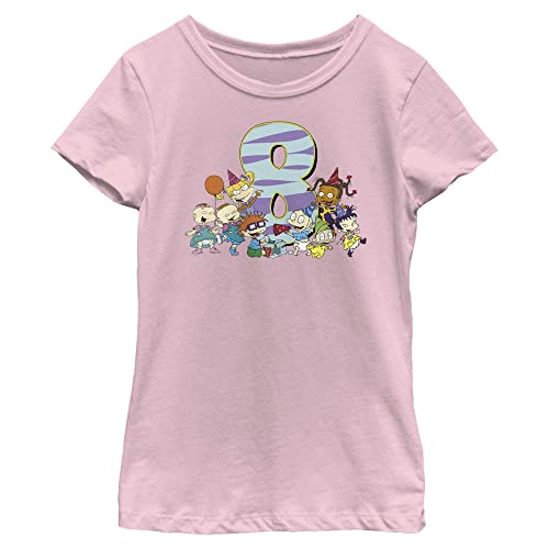 T-shirt Nickelodeon Rugrats 8 ans fille rose manches courtes