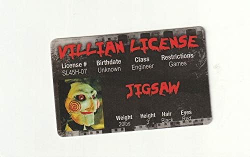 Signs 4 Fun Parody Driver’s License - Saw Villian Jigsaw ID image 2