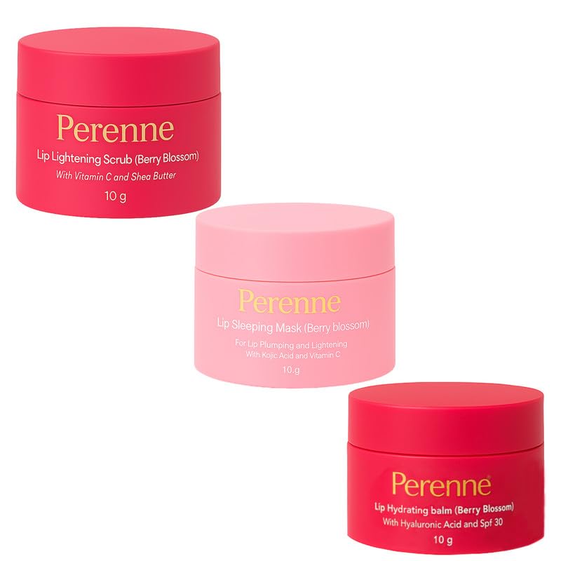 Perenne Pack Of Lip Hydrating balm, Lip Lightening Scrub & Lip Sleeping Mask (Berry Blossom, 10gm x 3)-image-16