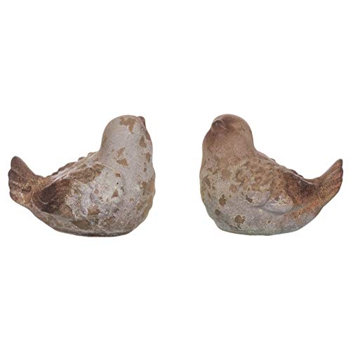 The Country House Lil Rustic Birds Aged Brown 3 X 2 Terra Cotta Ceramic Figurines Set Of 2 #TOP2