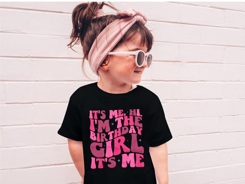 Image of LOTUCY Birthday Girl Outfit for Kids Its Me Hi Im The Birthday Girl Shirt | Birthday Party TopsToddler Kid Girls Tie Dye T-Shirt B-Day Gifts