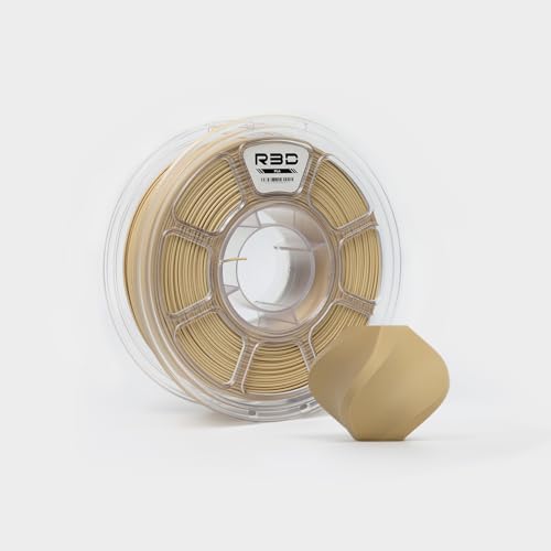 R3D PLA 3D Filament 1.75mm, 0-370 mm/s High-Speed Printing, Dimensional Accuracy +/- 0.02mm, 1KG (2.2lbs) Clear Plastic 
