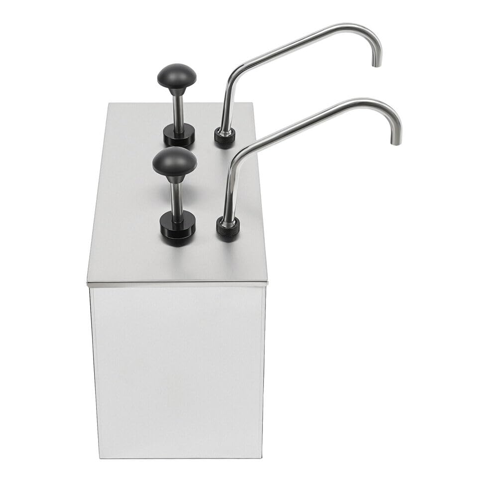 Edelstahl Soßenspender, Pumpe Soßenspender, Soßenspender, Quantitative Dispenser, Senf Sojasauce Ketchup Dispenser, 2X4L.