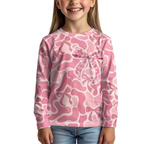 Image of WELLFLYHOM Long Sleeve T-Shirt for Boys Girls 3-16 Years Old Tee Tops Crewneck Pullover Shirts Fall Outfits