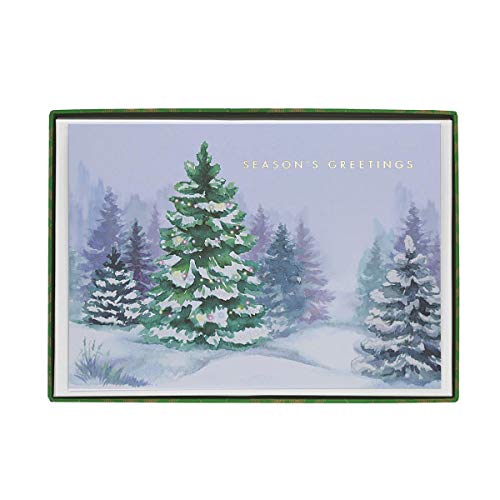 Tarjetas en caja de escena de invierno Graphique BX396 para felicitaciones