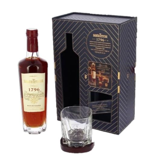Santa Teresa 1796 Rum Limitierte Premiumgeschenkverpackung Mit Exklusiver Glas- Und Coaster (1 x 0.7l)