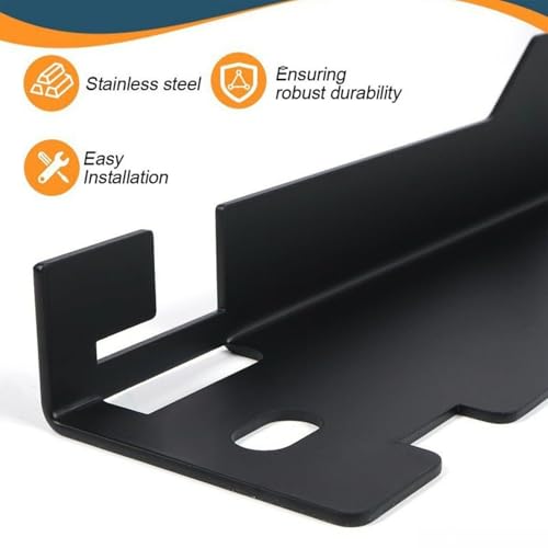 Image of Wheel Alignment Tools, 2PCS Accurate Toe Alignment Measurements Plates Kit, Heavy Duty Stainless Steel DIY Align Measuring Tool Hanging Holes for Various Vehicles (Black)