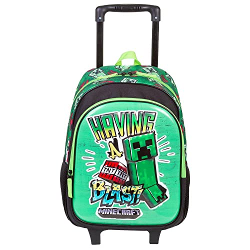 Mochila de Rodinha Grande Minecraft X - Colorido