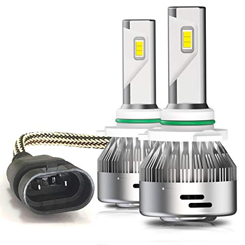 LASFIT 9012 HIR2 LED Bulbs 6000K White Conversion Kit Halogen Replacement, Plug and Play, 2 bulbs