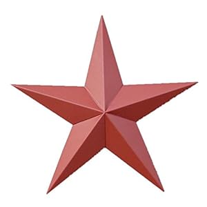 32 Inch Solid Barn Red Barn Star Made with Galvanized Metal to Prevent Rusting American Handcrafted Made in The USA