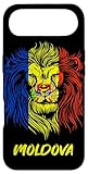 Republica Moldova Flag Lion Face Artwork
