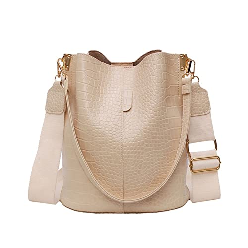 Sac à bandoulière effet crocodile en cuir haut de gamme pour femme chic