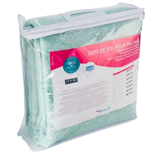 EDG by AQUALUX International - Tapis De Sol Piscine Hors Sol - 660 x 660 cm – 110 g/m² - Feutrine Piscine - Protection Liner - EDG