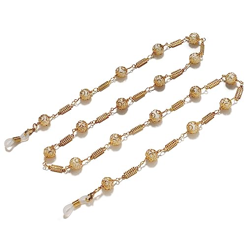 Chaîne de lunettes argentée cordon cristal accessoire oeil durable