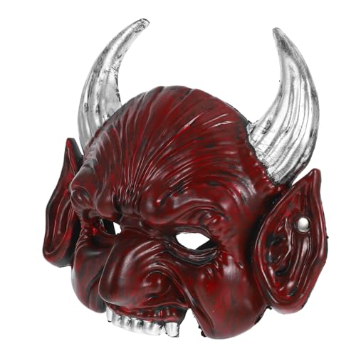 Toyvian Máscara De De Cuernos Afilados Máscara De Terror Máscaras Fantasmas Mascara Cosplay Máscaras De Disfraces De Halloween Disfraz De Media Cara Accesorios De Disfraces Emulsión