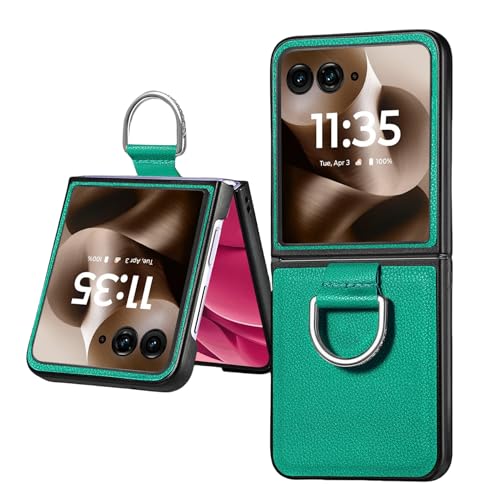 Razr 60 ���� �P�[�X �����O�t�� �X�g���b�v�z�[�� �Ռ��z�� �� �y�� razr 60d�p �܂��ݔw�ʃP�[�X ���U�[�� �n�[�h razr 60s�p�w�ʃJ�o�[ R60-GK-51008 (�O���[��)