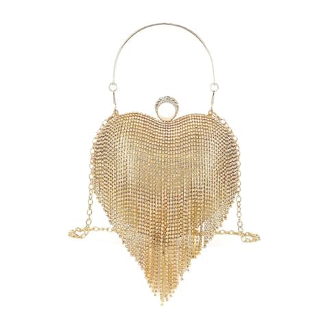 LeahWard Crystal Tassel Evening Clutch Handbag Cover