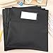 Sanwuta 24 Pcs Chair Pockets for Classrooms - 19 x 17 Inch Student Chair Pockets with Name Tag Classroom Seat Organizer for Kindergarten Primary School Home(Black)