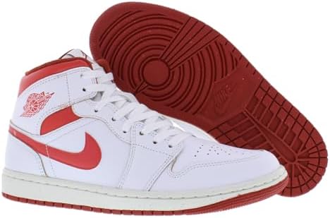 Nike Tênis masculino Air Jordan 1 Mid SE, White Lobster Dune Red