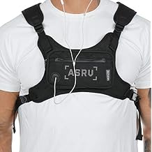 Camouflage ASUR Chest Bag Sports Tactical Chest Rig Bag with Adjustable Strap for Men Women Black