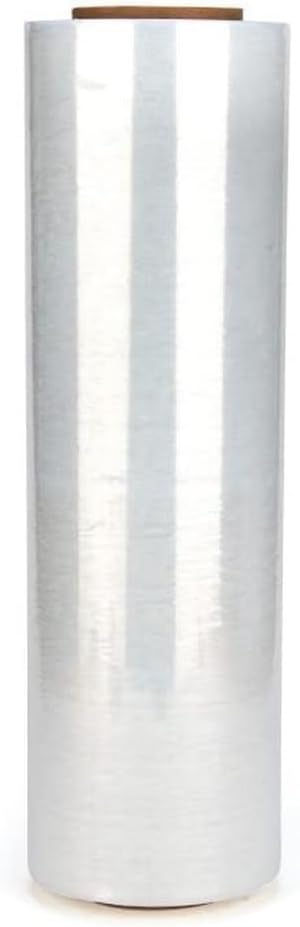 4 Roll 18" x 1500 feet Stretch Film-Wrap 80 Gauge Industrial Strength Stretch 20 Microns Durable for Moving Packing Packaging Heavy Duty Warehouse Shrink Film (Clear)