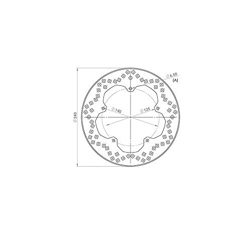 Disque de frein avant NG 240mm pour X9 125/250 et maxi scooter