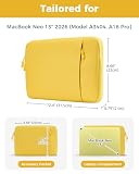 ProCase Pokrowiec na laptopa MacBook Neo 33.0 cm 2026 (model A3404, A18 Pro), etui ochronne z miękką podszewką, wąski rękaw podróżny z kieszenią na akcesoria, dopasowany do MacBooka Neo 33.0 cm