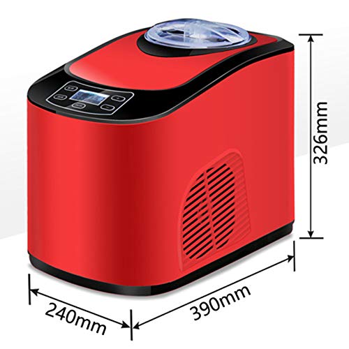 MNCYGJ EIS Maschinen Softeismaschine Für Zuhause 1.5L Frozen Yogurt Maschine, 45-50 Minuten Obst Automatisch Eismaschine Selbstkühlend Sorbetmaschine,Rot – Bild 8
