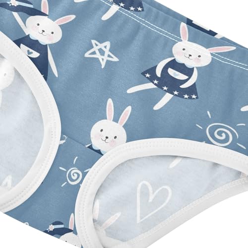 Wusikd Bunny Cartoon Girls Underwears Cotton Cute Rabbit Girls Briefs Soft Toddler Underwear 5T Multi4