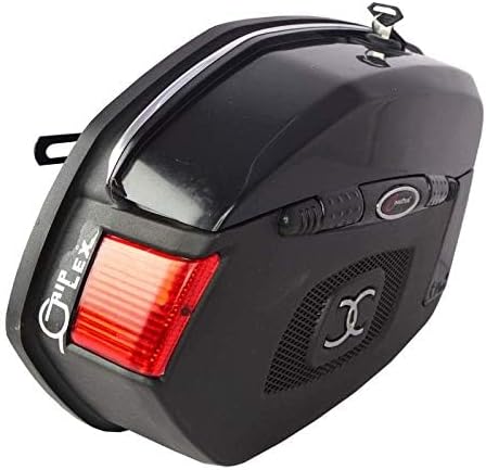 ZOOOMY Bike Side Luggage Box (Black) for Mahindra Gusto