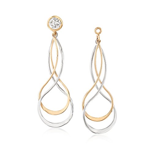 Ross-Simons 721064 Sterling Silver And 14Kt Yellow Gold Earring Jackets thumb #4