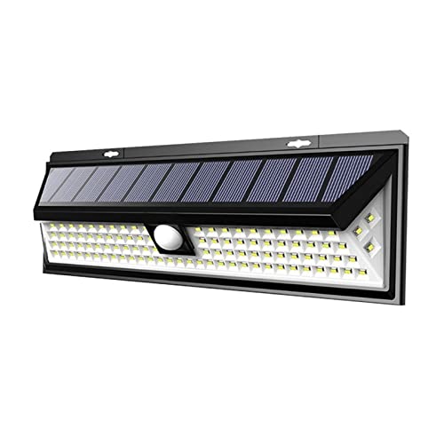 Luz LED solar potente para exteriores con sensor y focos impermeables para calle o garaje