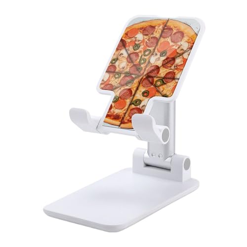 Support de téléphone portable pliable universel support de bureau réglable iPhone Android Pizza