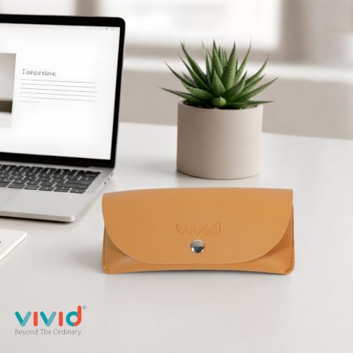 Image of VIVID Unisex Specs Snap Button Eyewear Dabbi Faux Leather Soft Case Cover