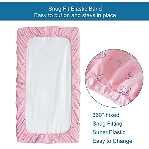Image of Bassinet Sheets for Baby Girl, Bassinet Sheet Ultra Soft