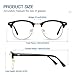 Blue Light Blocking Glasses Women, Semi-Rimless Clear Lens, Professional Computer Game Eyeglasses for men, Anti Eyestrain and Better Sleep (Golden Frame)