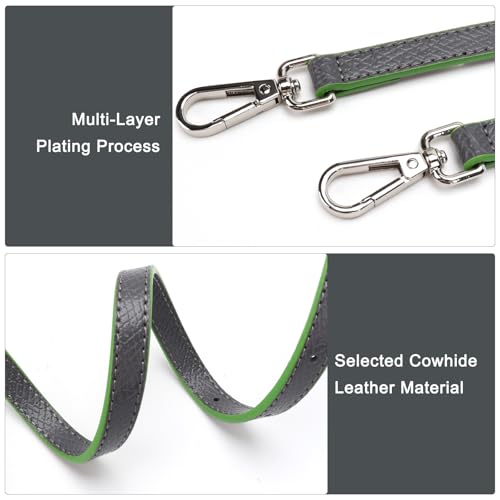 AIDUCHO Strap for Longchamp Mini Bag, Leather Adjustable Crossbody Bag Strap Replacemen, Purse Shoulder Straps Kit4